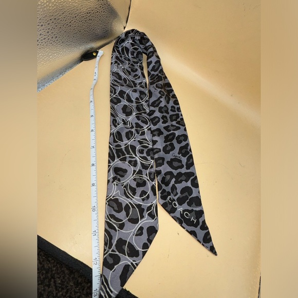 Coach Accessories - Coach Ocelot Poppy Silk Twilly Leopard Scarf